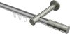 10213825-103339 Innenlauf Gardinenstange Aluminium / Metall 20 mm Ø PRESTIGE - Elanto Silbergrau / Edelstahl-Optik