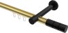 10213825-XX3829 Innenlauf Gardinenstange Aluminium / Metall 20 mm Ø PRESTIGE - Elanto Messing-Optik / Schwarz