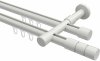10213826-XX32 Innenlauf Gardinenstange Aluminium / Metall 20 mm Ø 2-läufig PRESTIGE - Elanto Weiß