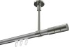 10213833-103339 Innenlauf Gardinenstange Aluminium / Metall 20 mm Ø SONETTE - Elanto Silbergrau / Edelstahl-Optik