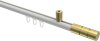 10213834-XX3238 Innenlauf Gardinenstange Aluminium / Metall 20 mm Ø SONIUS - Elanto Weiß / Messing-Optik