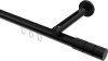 10213845-XX29 Innenlauf Gardinenstange Aluminium / Metall 20 mm Ø SITENO - Elanto Schwarz