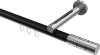 10213845-XX2912 Innenlauf Gardinenstange Aluminium / Metall 20 mm Ø SITENO - Elanto Schwarz / Chrom