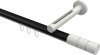 10213845-XX2932 Innenlauf Gardinenstange Aluminium / Metall 20 mm Ø SITENO - Elanto Schwarz / Weiß
