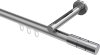 10213845-XX3312 Innenlauf Gardinenstange Aluminium / Metall 20 mm Ø SITENO - Elanto Silbergrau / Chrom