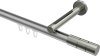 10213845-XX3339 Innenlauf Gardinenstange Aluminium / Metall 20 mm Ø SITENO - Elanto Silbergrau / Edelstahl-Optik