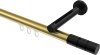 10213845-XX3829 Innenlauf Gardinenstange Aluminium / Metall 20 mm Ø SITENO - Elanto Messing-Optik / Schwarz