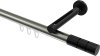 10213845-XX3929 Innenlauf Gardinenstange Aluminium / Metall 20 mm Ø SITENO - Elanto Edelstahl-Optik / Schwarz