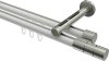 10213846-XX3239 Innenlauf Gardinenstange Aluminium / Metall 20 mm Ø 2-läufig SITENO - Elanto Weiß / Edelstahl-Optik