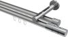 10213846-XX3312 Innenlauf Gardinenstange Aluminium / Metall 20 mm Ø 2-läufig SITENO - Elanto Silbergrau / Chrom