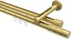 10213846-XX38 Innenlauf Gardinenstange Messing-Optik 20 mm Ø 2-läufig SITENO - Elanto