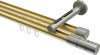 10213846-XX3839 Innenlauf Gardinenstange Messing-Optik / Edelstahl-Optik 20 mm Ø 2-läufig SITENO - Elanto