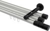 10213847-XX3229 Innenlauf Gardinenstange Aluminium / Metall 20 mm Ø 3-läufig SITENO - Elanto Weiß / Schwarz