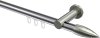 10213911-XX1239 Innenlauf Gardinenstange Aluminium / Metall 20 mm Ø PLATON - Samanto Chrom / Edelstahl-Optik