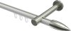 10213925-103239 Innenlauf Gardinenstange Aluminium / Metall 20 mm Ø PRESTIGE - Samanto Weiß / Edelstahl-Optik