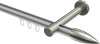 10213925-103339 Innenlauf Gardinenstange Aluminium / Metall 20 mm Ø PRESTIGE - Samanto Silbergrau / Edelstahl-Optik