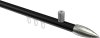 10213934-XX2939 Innenlauf Gardinenstange Aluminium / Metall 20 mm Ø SONIUS - Samanto Schwarz / Edelstahl-Optik