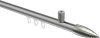 10213934-XX3339 Innenlauf Gardinenstange Aluminium / Metall 20 mm Ø SONIUS - Samanto Silbergrau / Edelstahl-Optik