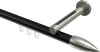 10213945-102939 Innenlauf Gardinenstange Aluminium / Metall 20 mm Ø SITENO - Samanto Schwarz / Edelstahl-Optik