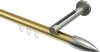 10213945-XX3839 Innenlauf Gardinenstange Messing-Optik / Edelstahl-Optik 20 mm Ø SITENO - Samanto