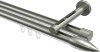 10213946-XX39 Innenlauf Gardinenstange Edelstahl-Optik 20 mm Ø 2-läufig SITENO - Samanto