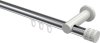 10214111-101232 Innenlauf Gardinenstange Aluminium / Metall 20 mm Ø PLATON - Estana Chrom / Weiß