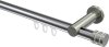 10214111-XX1239 Innenlauf Gardinenstange Aluminium / Metall 20 mm Ø PLATON - Estana Chrom / Edelstahl-Optik