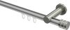 10214111-103339 Innenlauf Gardinenstange Aluminium / Metall 20 mm Ø PLATON - Estana Silbergrau / Edelstahl-Optik