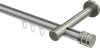 10214125-103339 Innenlauf Gardinenstange Aluminium / Metall 20 mm Ø PRESTIGE - Estana Silbergrau / Edelstahl-Optik