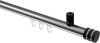 10214134-XX1229 Innenlauf Gardinenstange Aluminium / Metall 20 mm Ø SONIUS - Estana Chrom / Schwarz
