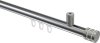 10214134-XX1239 Innenlauf Gardinenstange Aluminium / Metall 20 mm Ø SONIUS - Estana Chrom / Edelstahl-Optik