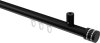 10214134-XX29 Innenlauf Gardinenstange Aluminium / Metall 20 mm Ø SONIUS - Estana Schwarz