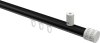 10214134-XX2932 Innenlauf Gardinenstange Aluminium / Metall 20 mm Ø SONIUS - Estana Schwarz / Weiß