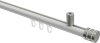 10214134-XX3239 Innenlauf Gardinenstange Aluminium / Metall 20 mm Ø SONIUS - Estana Weiß / Edelstahl-Optik