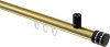 10214134-XX3829 Innenlauf Gardinenstange Aluminium / Metall 20 mm Ø SONIUS - Estana Messing-Optik / Schwarz