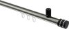 10214134-XX3929 Innenlauf Gardinenstange Aluminium / Metall 20 mm Ø SONIUS - Estana Edelstahl-Optik / Schwarz