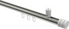 10214134-XX3932 Innenlauf Gardinenstange Aluminium / Metall 20 mm Ø SONIUS - Estana Edelstahl-Optik / Weiß