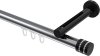 10214145-XX1229 Innenlauf Gardinenstange Aluminium / Metall 20 mm Ø SITENO - Estana Chrom / Schwarz