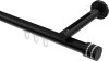 10214145-1029 Innenlauf Gardinenstange Aluminium / Metall 20 mm Ø SITENO - Estana Schwarz