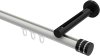 10214145-XX3229 Innenlauf Gardinenstange Aluminium / Metall 20 mm Ø SITENO - Estana Weiß / Schwarz