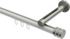 10214145-XX3239 Innenlauf Gardinenstange Aluminium / Metall 20 mm Ø SITENO - Estana Weiß / Edelstahl-Optik