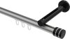 10214145-XX3329 Innenlauf Gardinenstange Aluminium / Metall 20 mm Ø SITENO - Estana Silbergrau / Schwarz