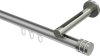 10214145-XX3339 Innenlauf Gardinenstange Aluminium / Metall 20 mm Ø SITENO - Estana Silbergrau / Edelstahl-Optik