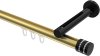 10214145-XX3829 Innenlauf Gardinenstange Aluminium / Metall 20 mm Ø SITENO - Estana Messing-Optik / Schwarz