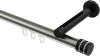 10214145-XX3929 Innenlauf Gardinenstange Aluminium / Metall 20 mm Ø SITENO - Estana Edelstahl-Optik / Schwarz