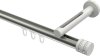 10214145-XX3932 Innenlauf Gardinenstange Aluminium / Metall 20 mm Ø SITENO - Estana Edelstahl-Optik / Weiß