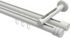 10214146-XX32 Innenlauf Gardinenstange Aluminium / Metall 20 mm Ø 2-läufig SITENO - Estana Weiß