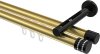 10214146-XX3829 Innenlauf Gardinenstange Aluminium / Metall 20 mm Ø 2-läufig SITENO - Estana Messing-Optik / Schwarz