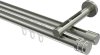 10214146-XX39 Innenlauf Gardinenstange Edelstahl-Optik 20 mm Ø 2-läufig SITENO - Estana
