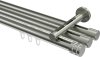 10214147-XX39 Innenlauf Gardinenstange Edelstahl-Optik 20 mm Ø 3-läufig SITENO - Estana